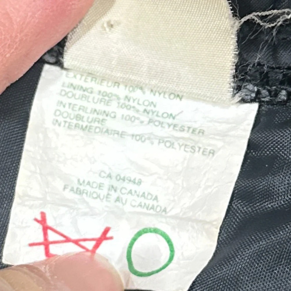 Vintage 70s Jeep Logo Nylon Puffer Black Snap Button Vest Jacket Mens Large - Picture 14 of 16